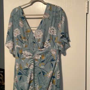 Boho floral sinch dress